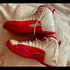 Air Jordan Shoes 12 Retro GG. 7 Men Pink/white